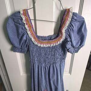 Handmade | Dresses | Vintage 97s Gunne Sax Style Smocked Prairie Maxi ...